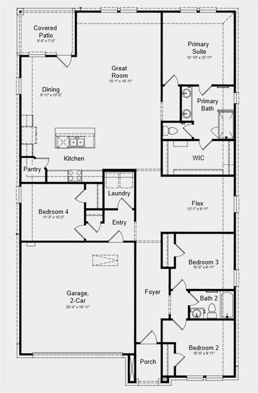 2648 Glacier Road, Anna, TX 75409 Additional Highlights Include: granite countertops and backsplash in kitchen, gas drop at patio, and all appliances included.