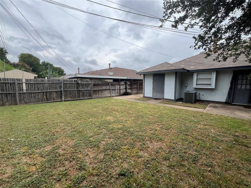 724 Ballard Street, Cedar Hill, TX 75104 View of yard featuring central AC and a patio area