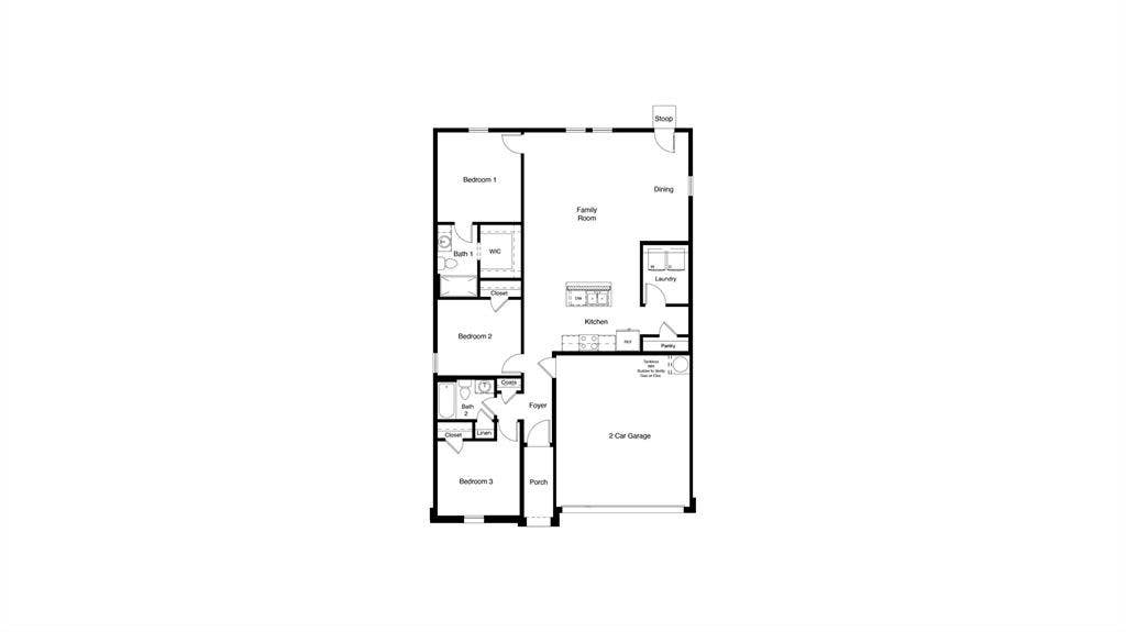D.R. Horton's Anderson floor plan - All Home and community information, including pricing, included features, terms, availability and amenities, are subject to change at any time without notice or obligation. All Drawings, pictures, photographs, video, square footages, floor plans, elevations, features, colors and sizes are approximate for illustration purposes only and will vary from the homes as built.