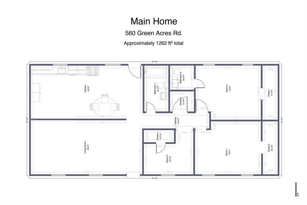 560 Green Acres Road, Weatherford, TX 76088 Floor plan