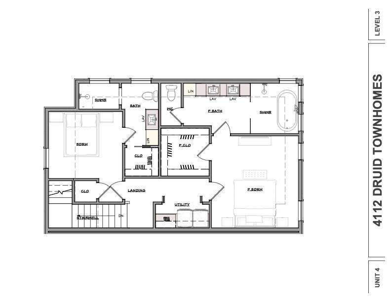 4112 Druid Lane, #4, University Park, TX 75205 3rd floor