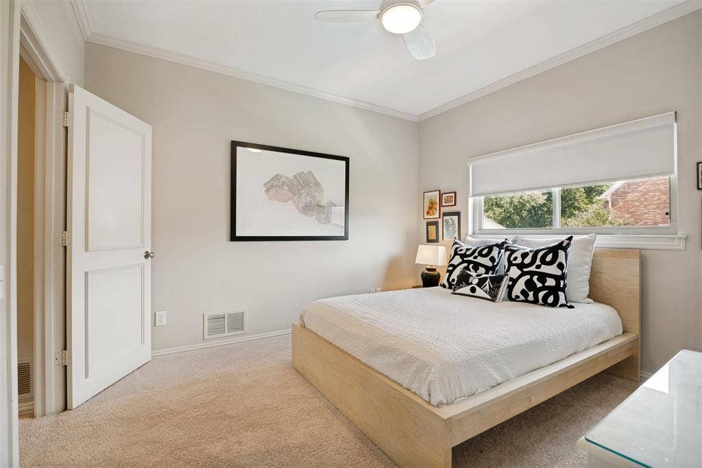 5904 Kensington Drive, Plano, TX 75093 Guest bedroom with jack and jill bath.