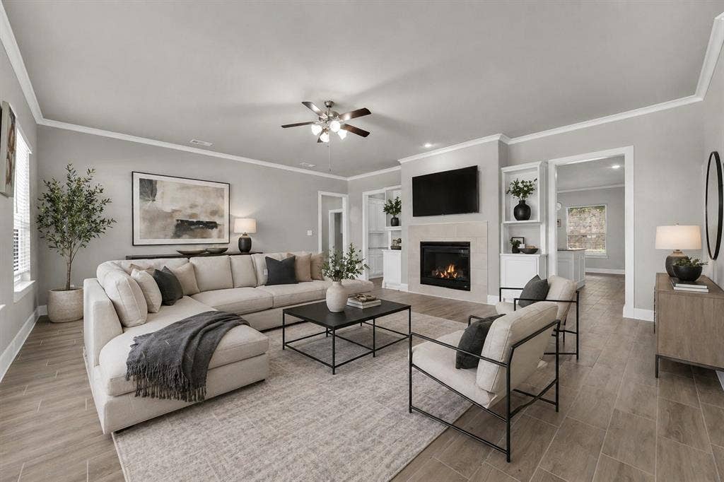 Virtually Staged Living room