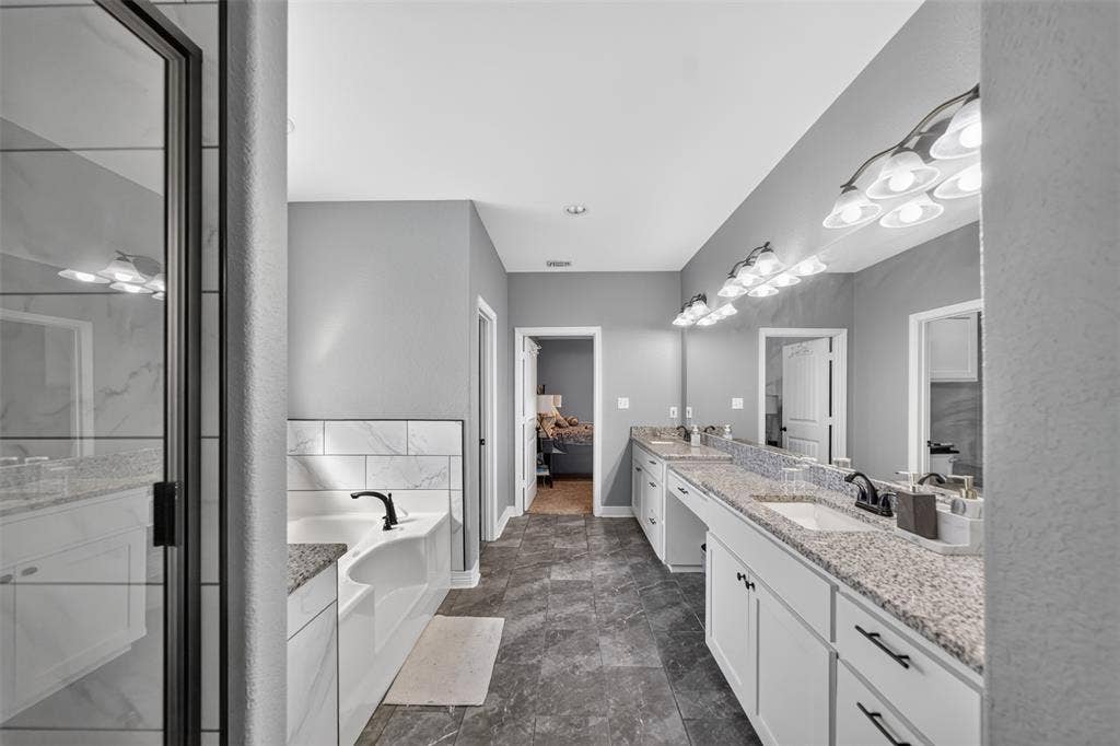 Double Vanity Granite counter tops