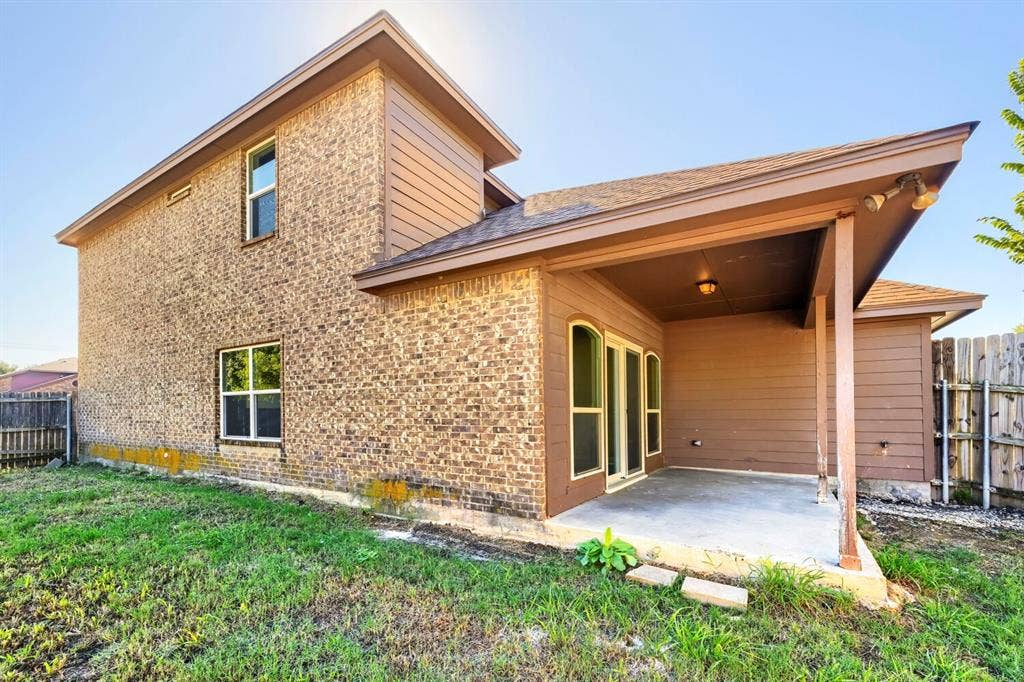 Brick exterior with multiple windows