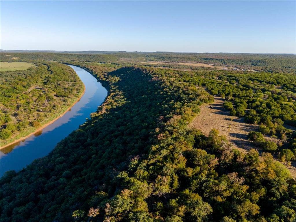 Riverfront acreage featuring extensive tree cover