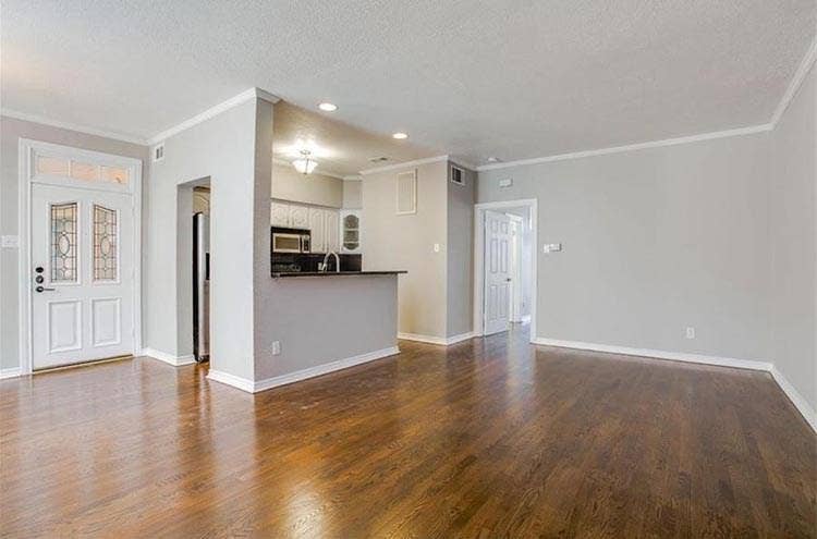 Great Entry! Gleaming hardwood.