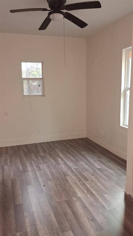 1224 Frost Avenue, Waco, TX 76708 Wood-finish flooring with neutral wall tones and a ceiling fan with integrated lighting