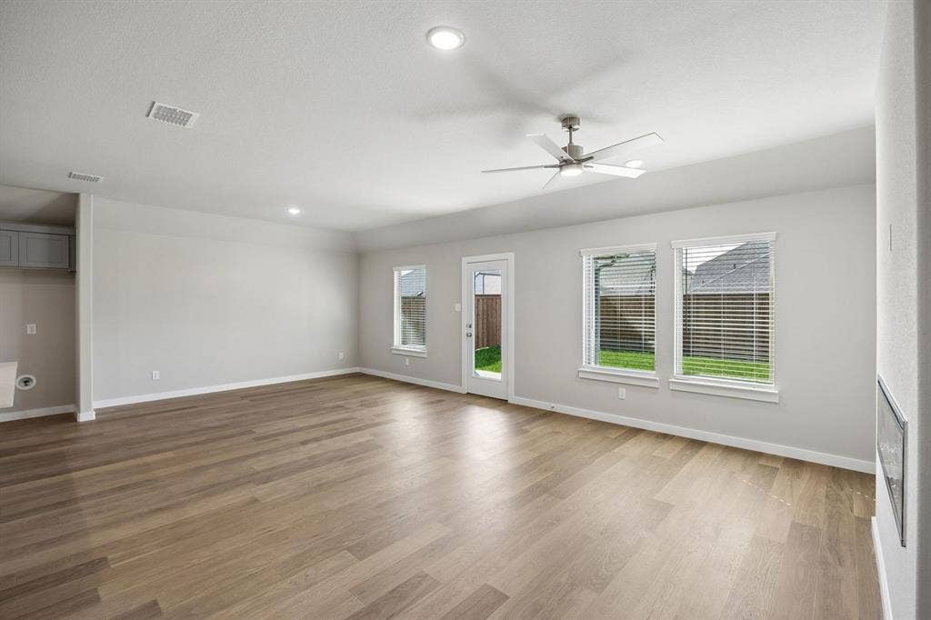 Living and Dining in the Emmy II home plan - REPRESENTATIVE PHOTO