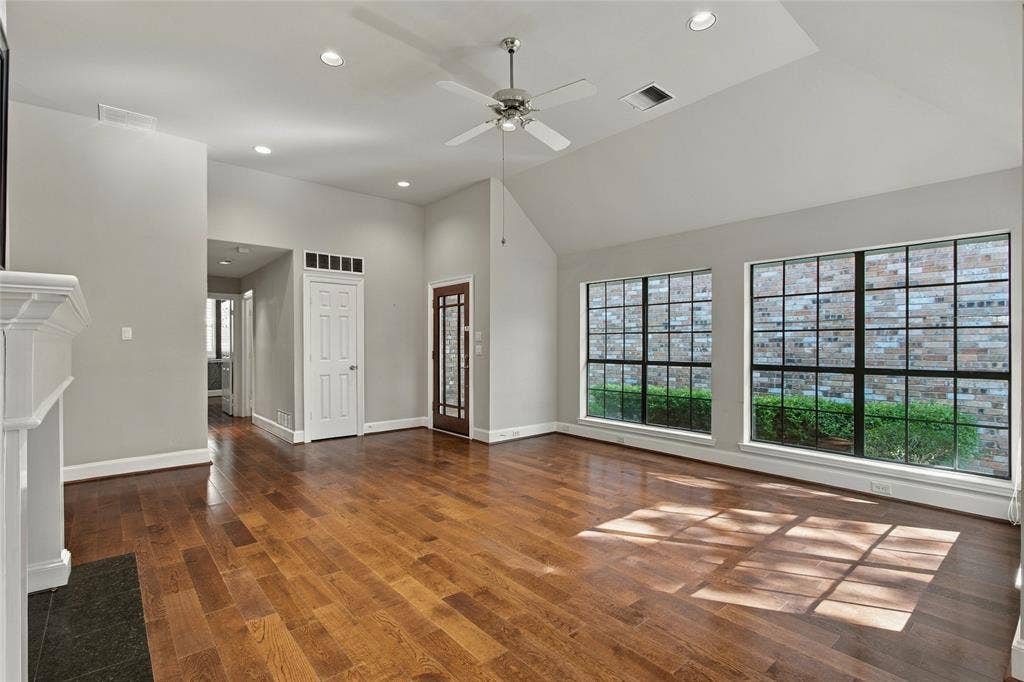 View of front door - hallway to secondary bedrooms - split from primary!