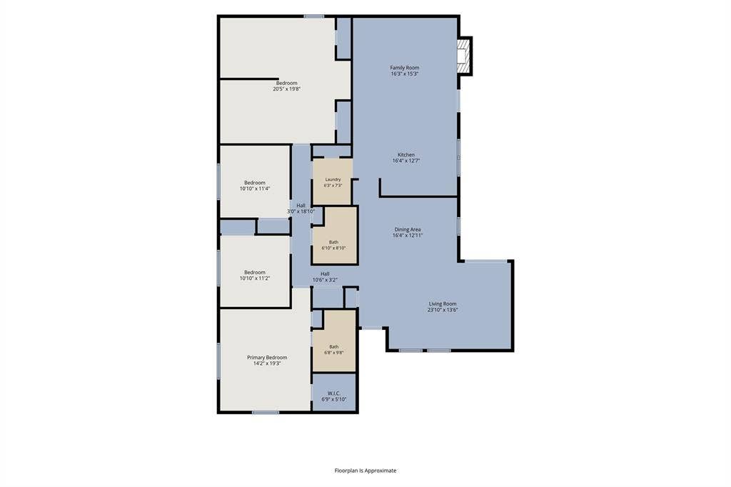 4312 Woodbluff Drive, Mesquite, TX 75150 Floor plan