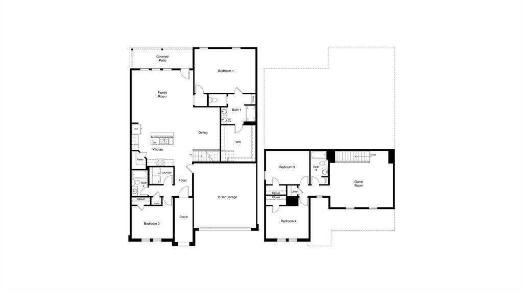 D.R. Horton's Ozark floor plan - All Home and community information, including pricing, included features, terms, availability and amenities, are subject to change at any time without notice or obligation. All Drawings, pictures, photographs, video, square footages, floor plans, elevations, features, colors and sizes are approximate for illustration purposes only and will vary from the homes as built.