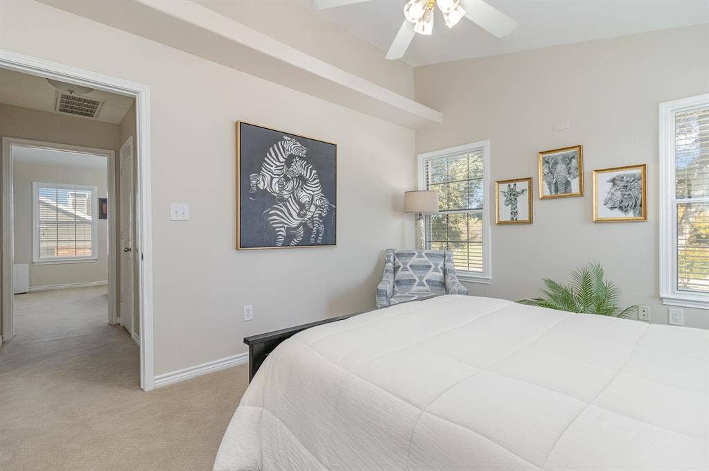 2800 Keller Springs Road, #8C, Carrollton, TX 75006 Secondary bedroom has added built-in shelf above door.