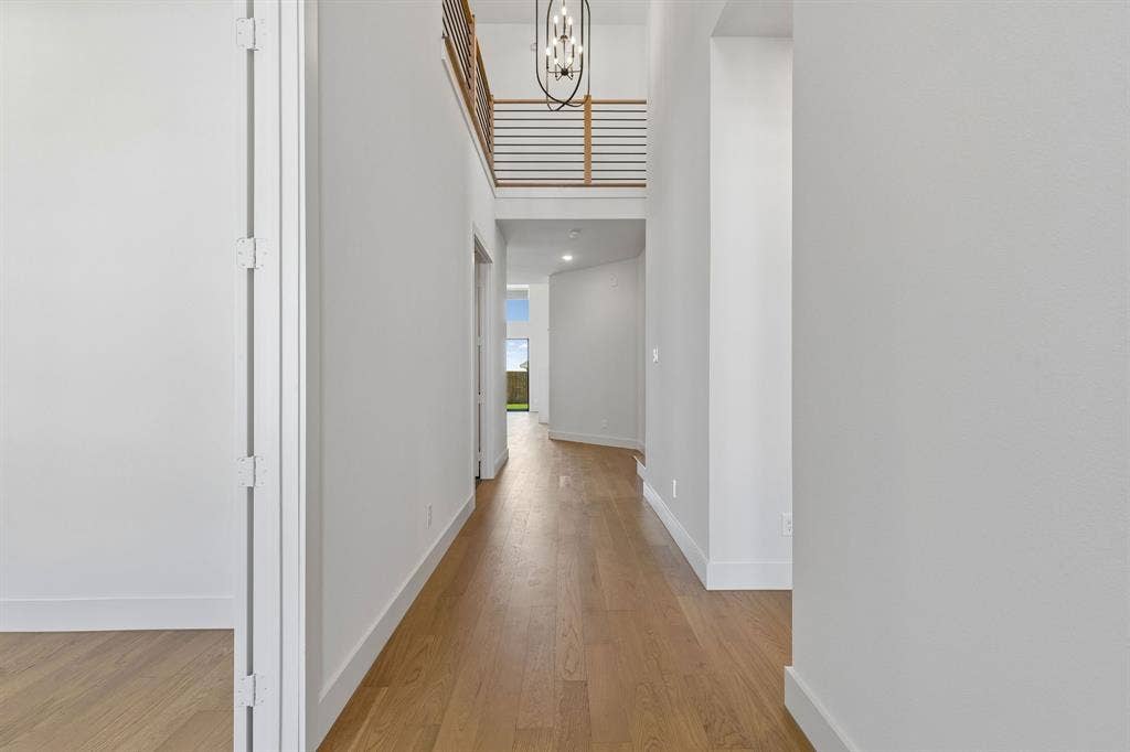 8729 Porch Place, McKinney, TX 75071 With sight lines from the front through to the rear of the home and ample wall space to display art work, our Madison II plan offers the perfect entry for you to welcome friends and family into your forever home!