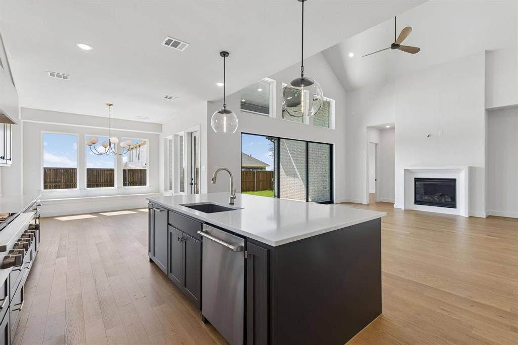8729 Porch Place, McKinney, TX 75071 Featuring a chef's dream kitchen that is open to the family and dining rooms, entertaining is a breeze in our Madison II floor plan.