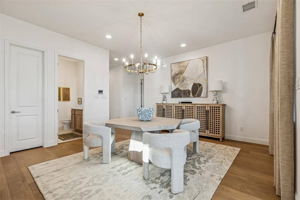 Hardwood-style flooring throughout