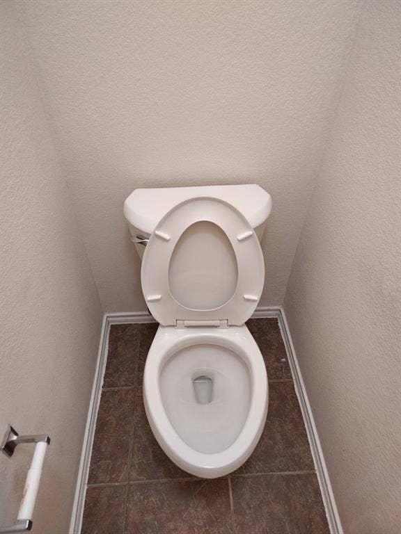 White ceramic toilet with a porcelain finish