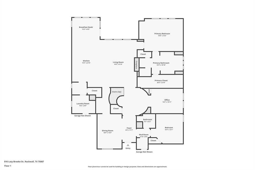 816 Lazy Brooke Drive, Rockwall, TX 75087 Downstairs floor plan