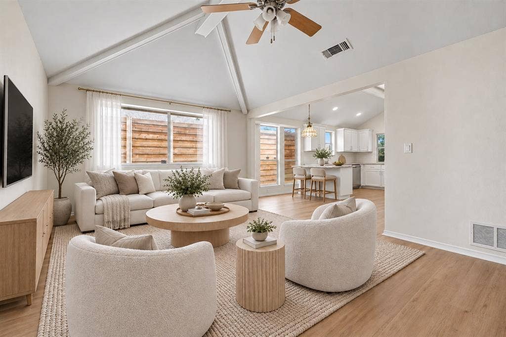 6505 Mission Ridge Road, Plano, TX 75023 Virtual staged gathering room