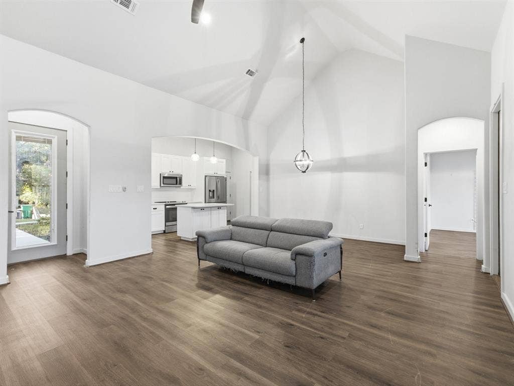 Natural light & tall ceilings add to the charm