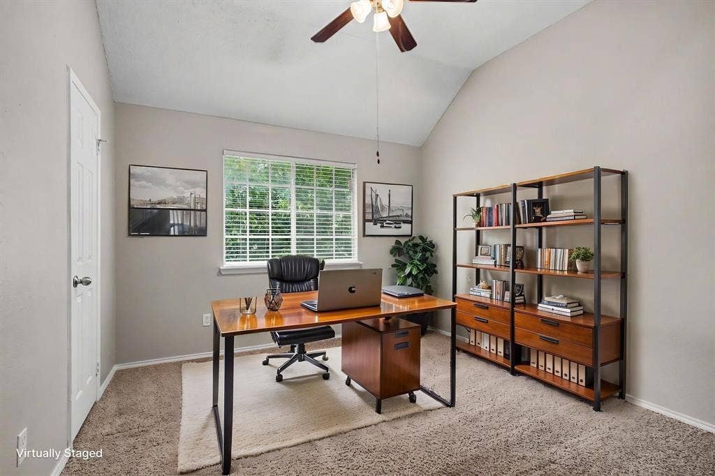 2nd floor: Virtually staged as an office Bedroom #2