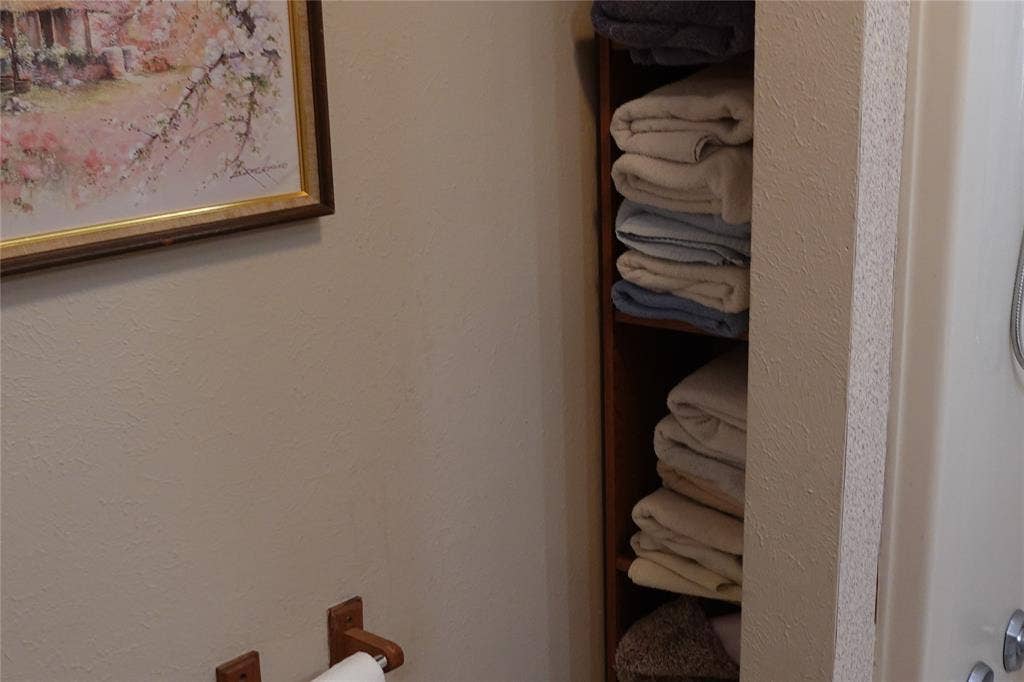 Built-in shelving for organized storage