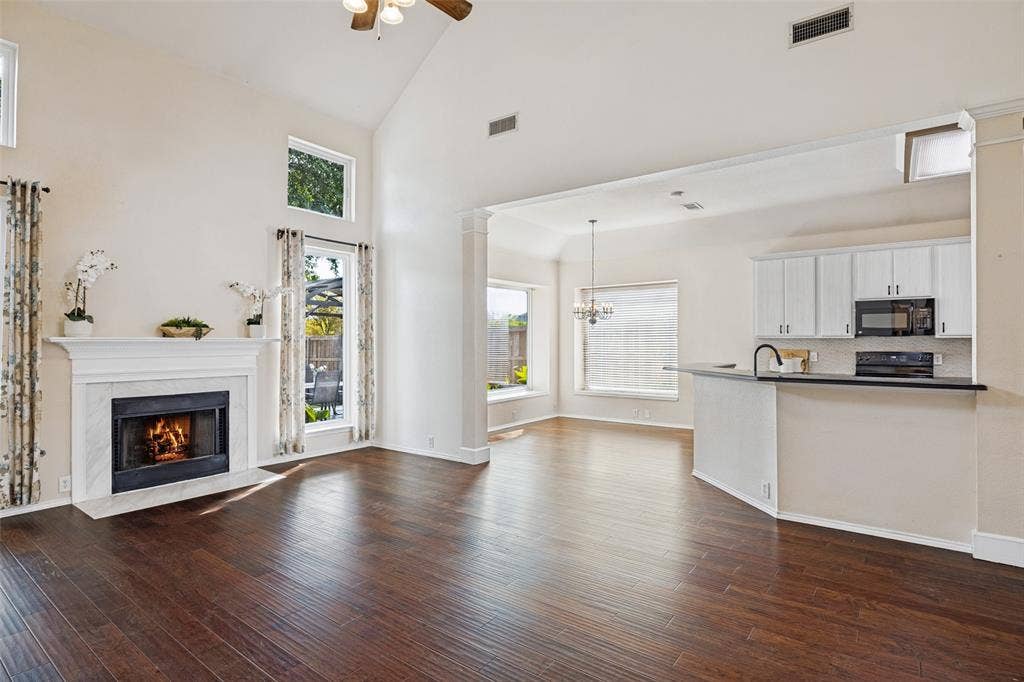 From living area looking into breakfast area and kitchen