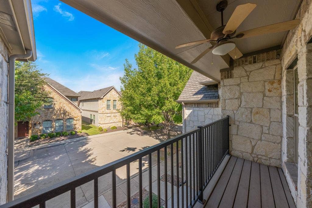 8617 Trolley Trail, McKinney, TX 75070 Private balcony off Primary Suite.