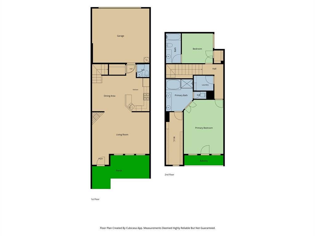 8617 Trolley Trail, McKinney, TX 75070 Garage is 427 sq. ft.; Front patio is 169 sq. ft.; 2nd Floor Balcony is 50 sq. ft.