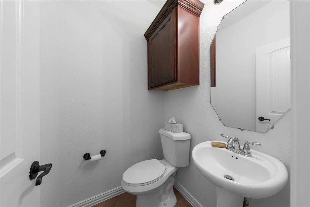 8617 Trolley Trail, McKinney, TX 75070 Guest bathroom on 1st floor.