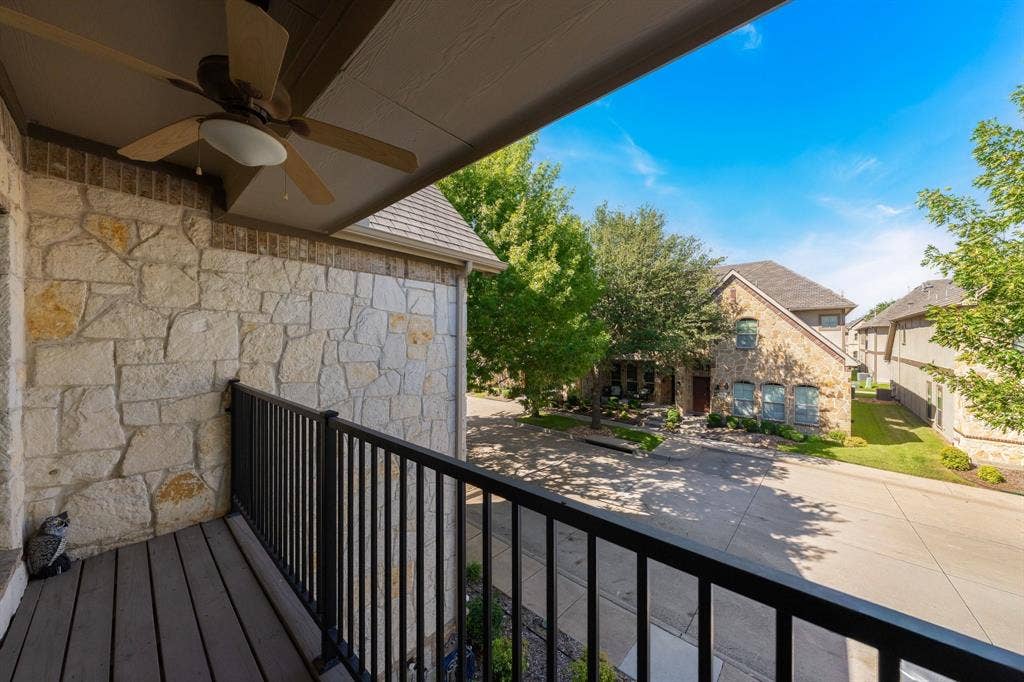 8617 Trolley Trail, McKinney, TX 75070 Private balcony off Primary Suite.