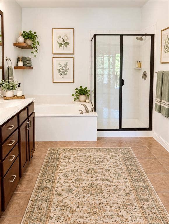 8617 Trolley Trail, McKinney, TX 75070 Virtually staged Primary bathroom.