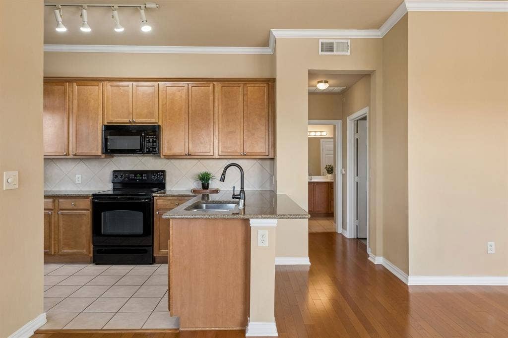 Cook, gather, and connect! The open kitchen keeps you part of the conversation.