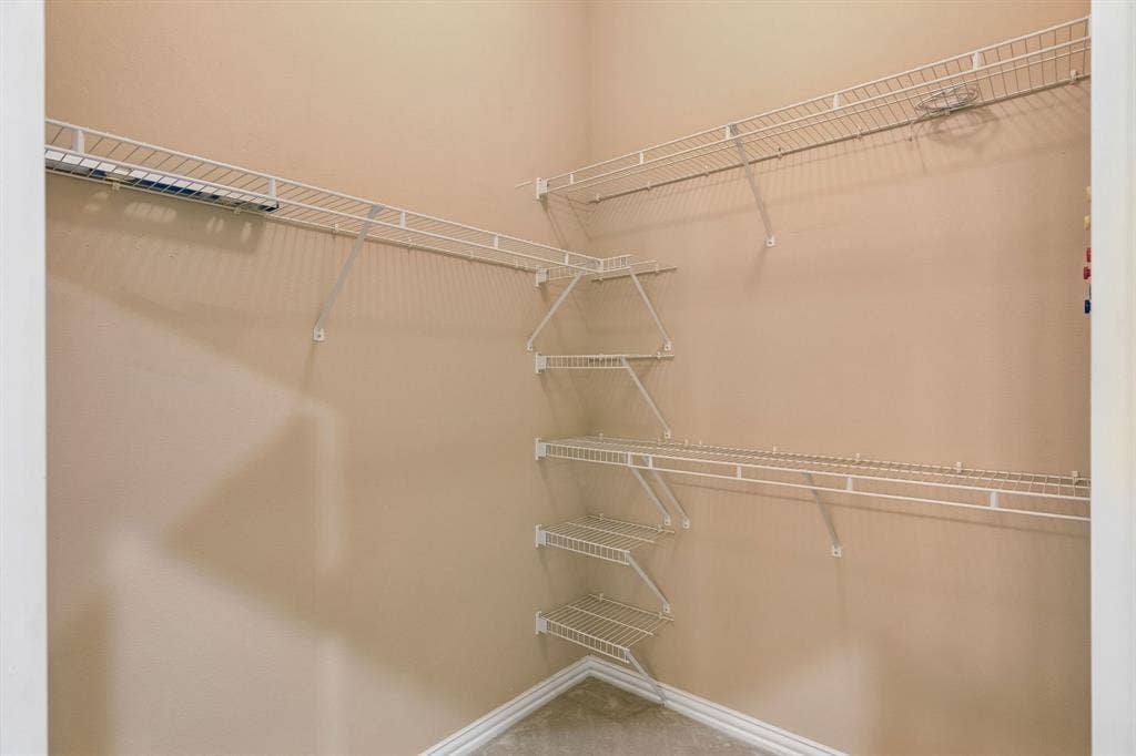 Extra storage makes a difference! Enjoy convenient shelving and space to stay organized.