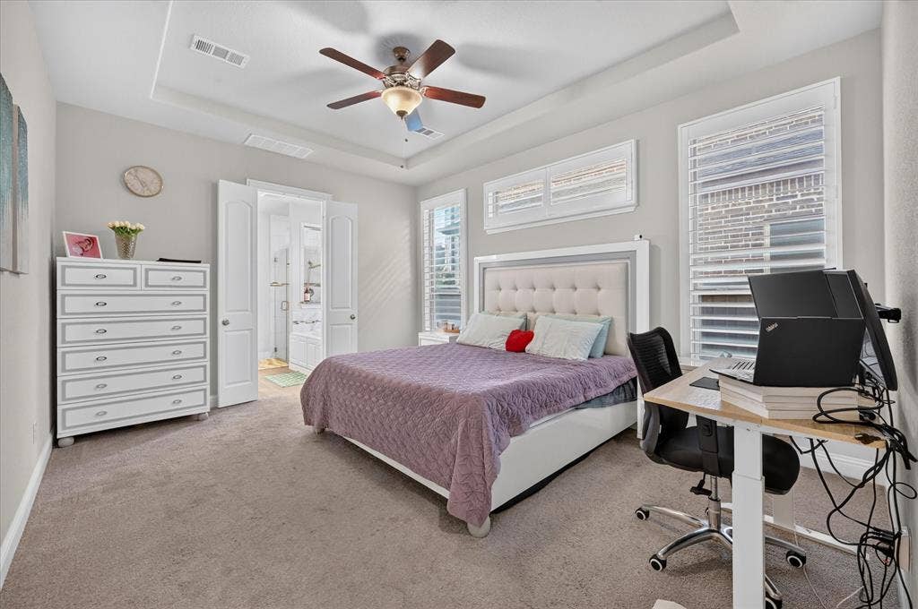 1416 White Squall Trail, Arlington, TX 76005 Tray ceiling with recessed lighting