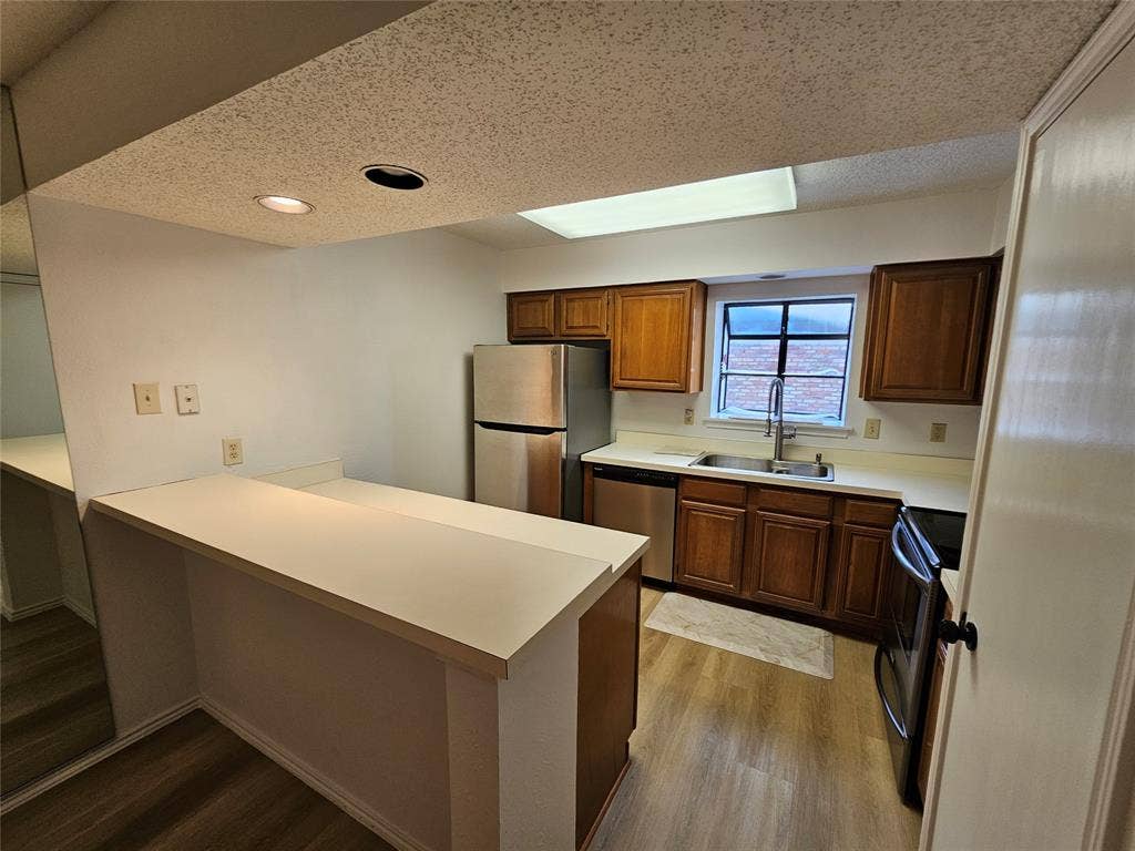 Kitchen with pantry and garden window