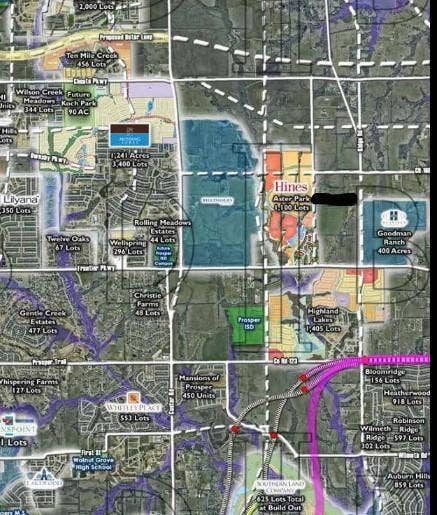 6747 County Road 165, McKinney, TX 75071 Map and Location of 30 Ac