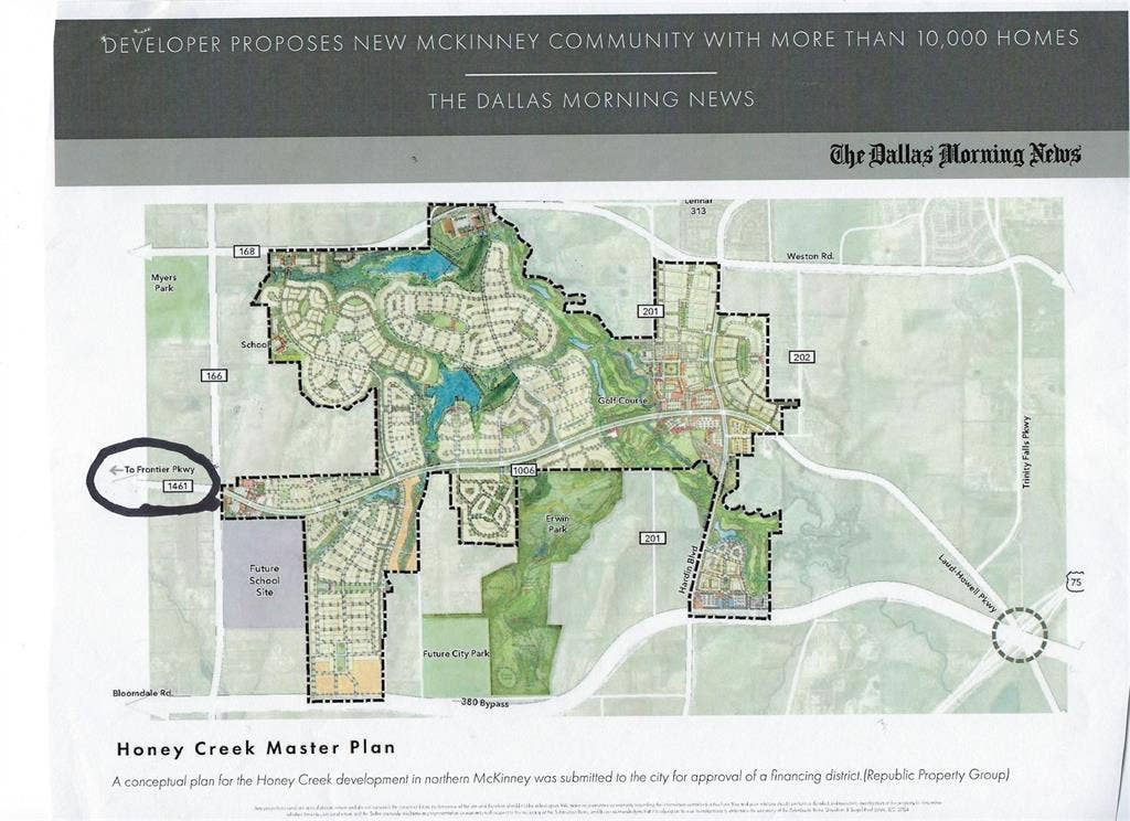 6747 County Road 165, McKinney, TX 75071 New Future Development to East of Property