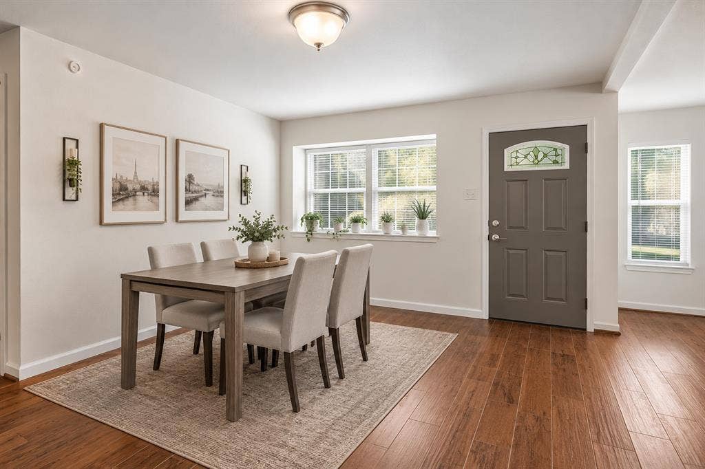 2527 Talco Drive, Dallas, TX 75241 Dining Side with Plant Ledge Window - Virtually staged