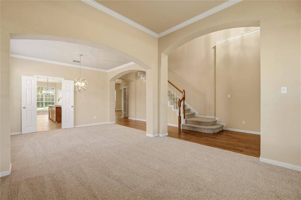 7506 Summit Trail Lane, Sachse, TX 75048 Entry Living Area and Dining Area
