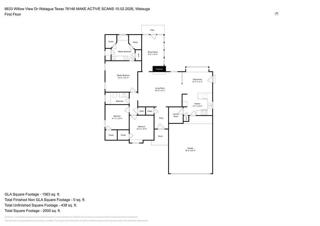 6633 Willow View Drive, Watauga, TX 76148