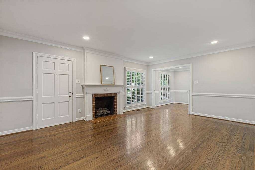 4329 Greenbrier Drive, University Park, TX 75225 Hardwood floors, Fireplace, recess lighting