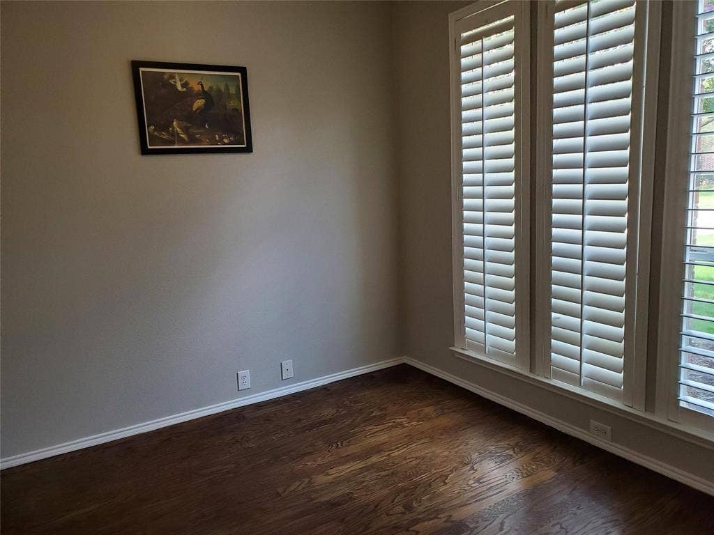 2077 Sleepy Hollow Trail, Frisco, TX 75033 Unfurnished room featuring dark wood-type flooring