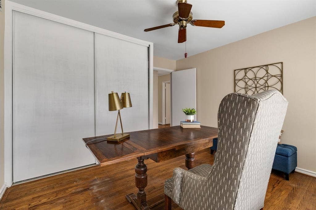 824 Westwood Drive, Richardson, TX 75080 On the opposite wall of the second secondary bedroom, there is a huge closet with tons of shelving and storage.
