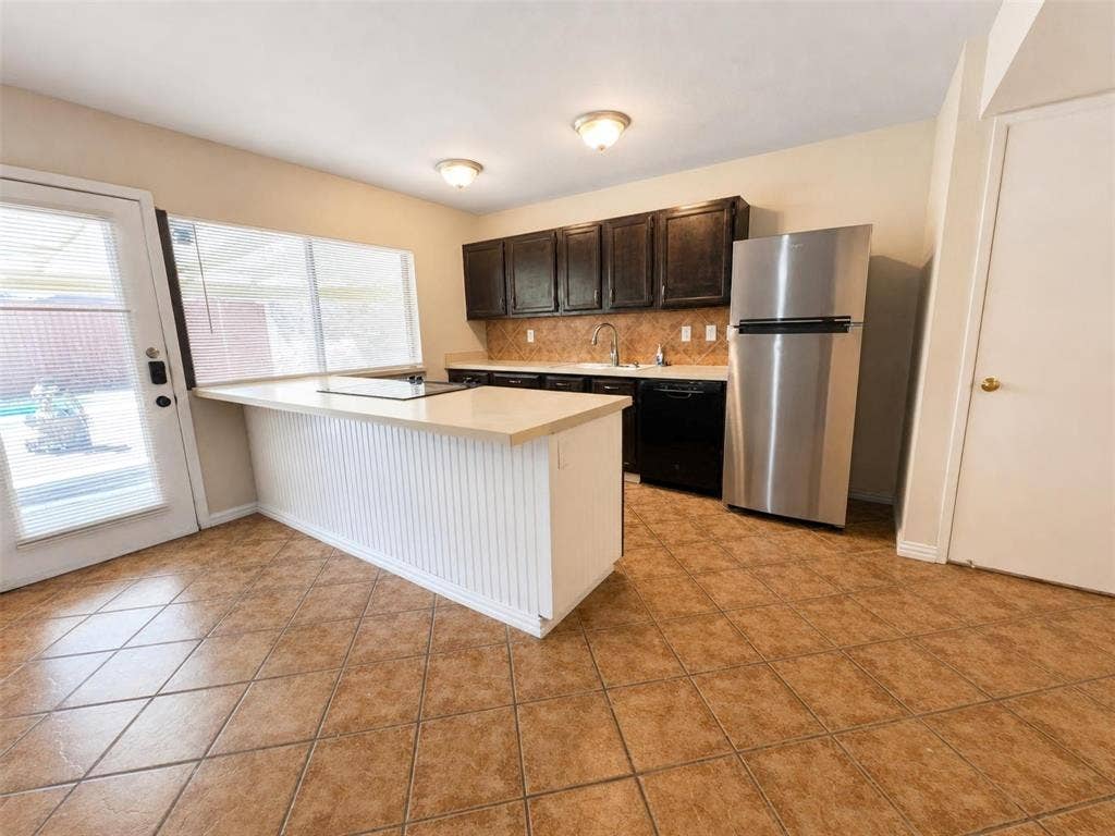 Kitchen with Refrigerator