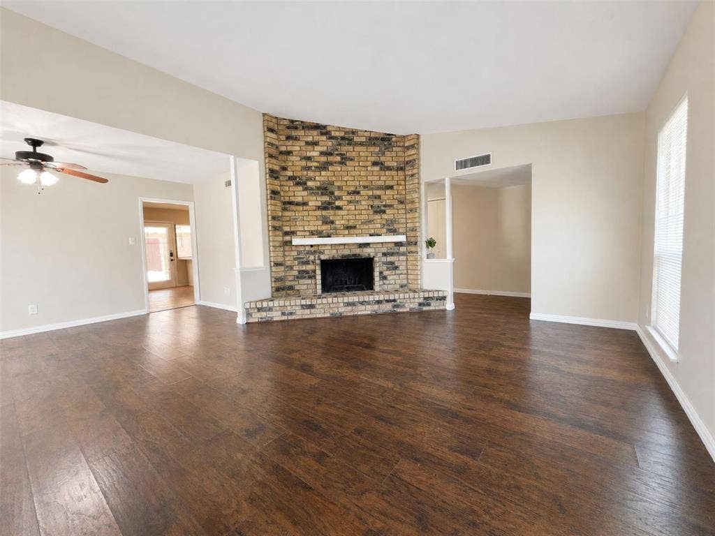 Living Room with Fireplace