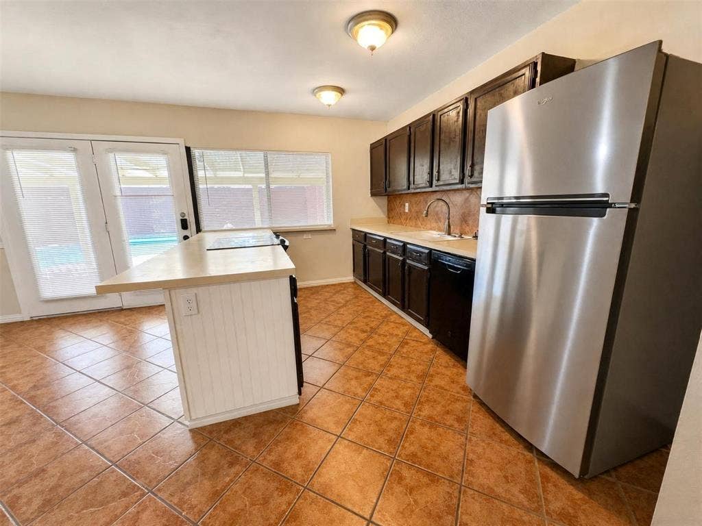 Kitchen with Refrigerator