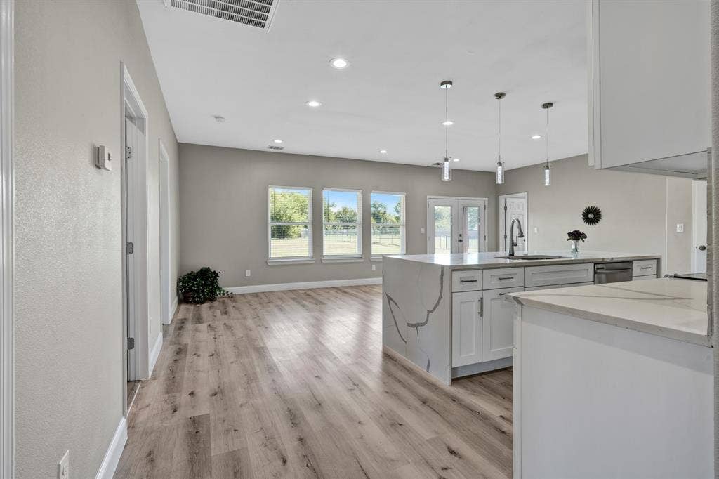 Kitchen is open to Living Area