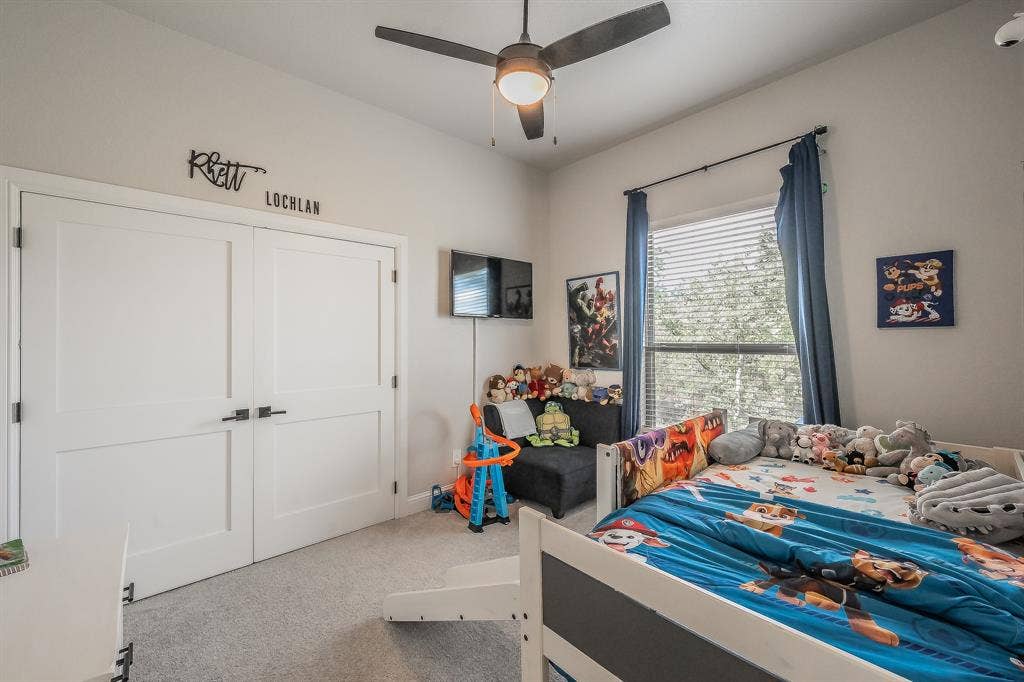 Another secondary bedroom with nearby bath, and large closet.