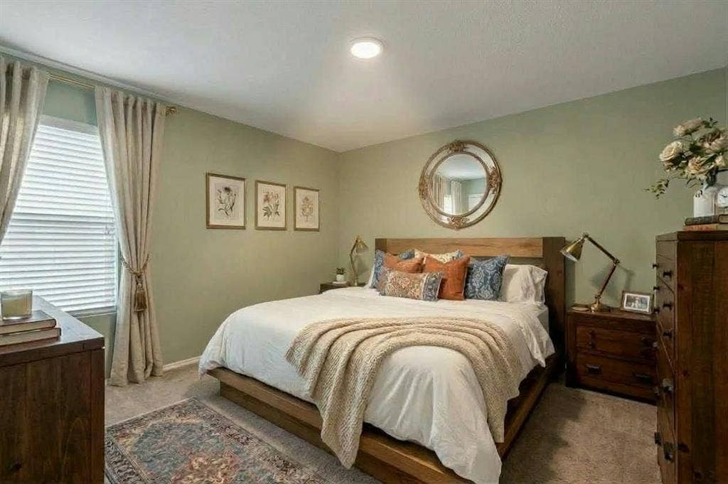 554 Deerfern Drive, Princeton, TX 75407 Recessed ceiling light, neutral wall color, window with blinds, and carpeted flooring